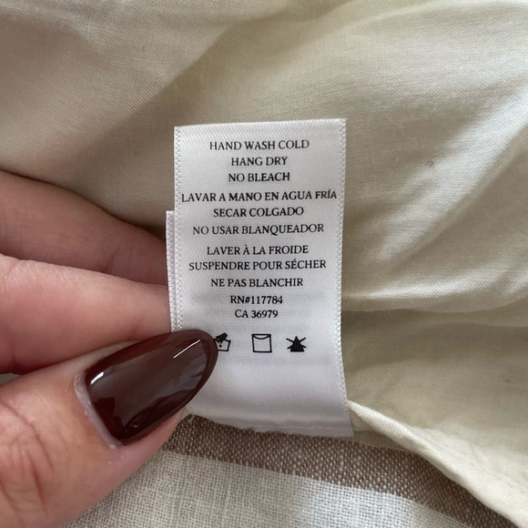 Rails Flynn Mojave Stripe Blazer White Tan Size XS - Picture 7 of 9